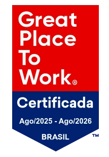 Selo Great Place to Work (GPTW) que reconhece a RS Serviços como uma das melhores empresas para trabalhar