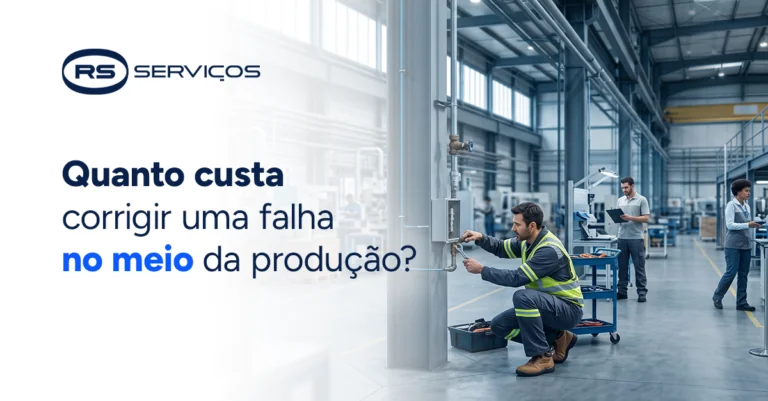 Quanto custa corrigir uma falha no meio da produção?