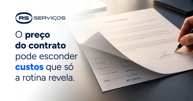 O preço do contrato pode esconder custos que só a rotina revela